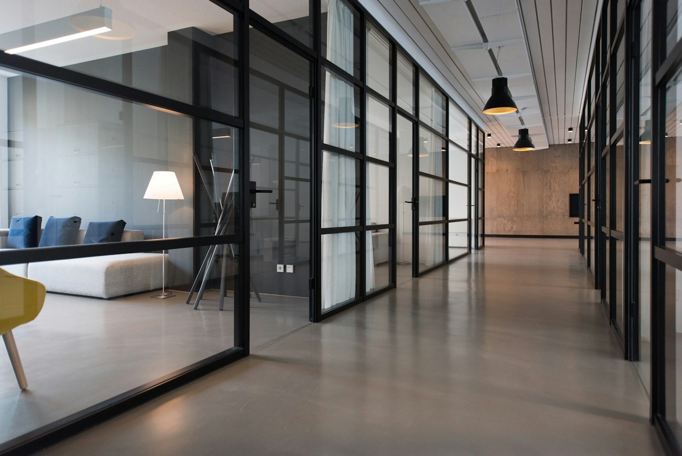 Glass partitions